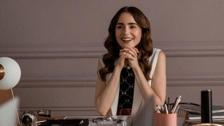 Lily Collins in Emily in Paris.