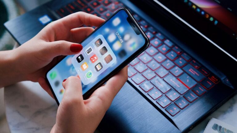 Een scherm van een iphone.