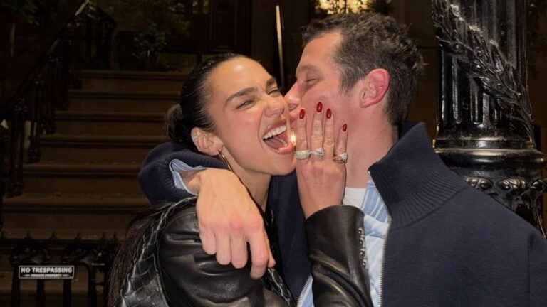 Foto Dua Lipa en Callum Turner.