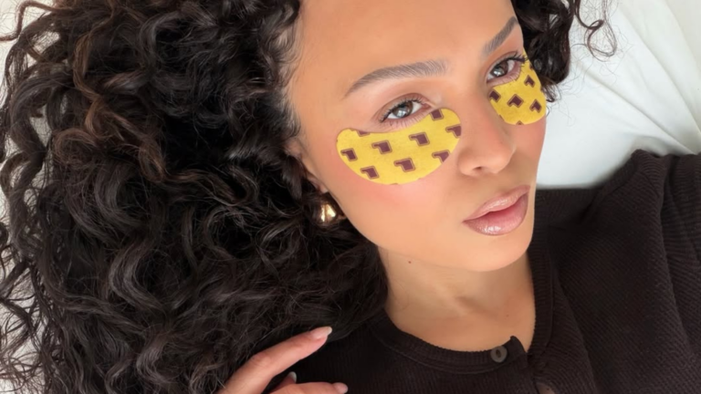 Skincare eye patches.