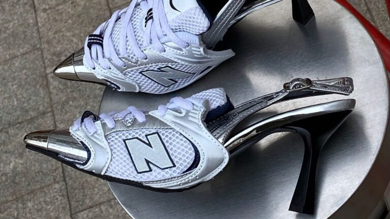 Sneaker heels.