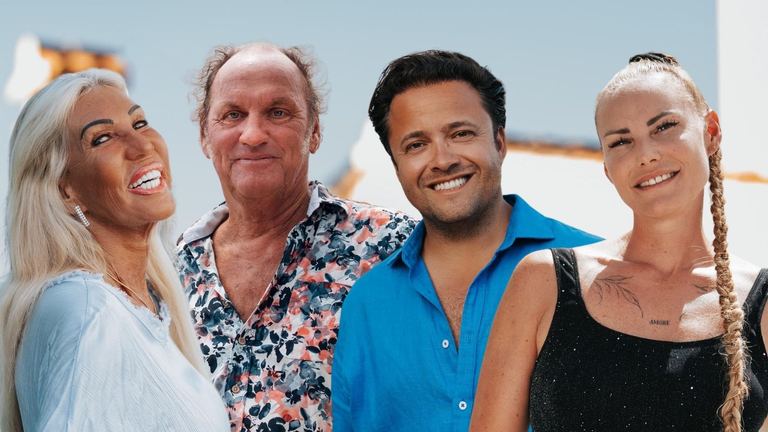 Caroline, Fred, Timothy en Eline in B&B Vol Liefde.