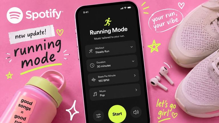 Spotify Running Mode.