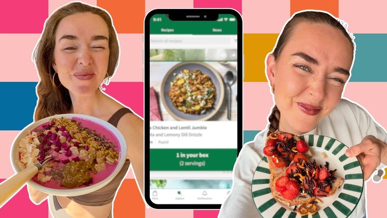Veggilaine en de HelloFresh-app.