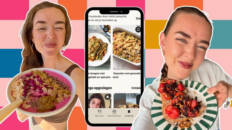Veggilaine en de HelloFresh-app.