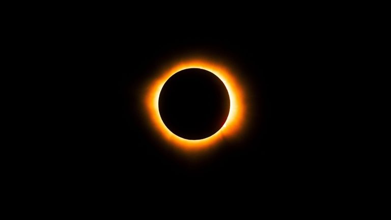 Zonsverduistering.