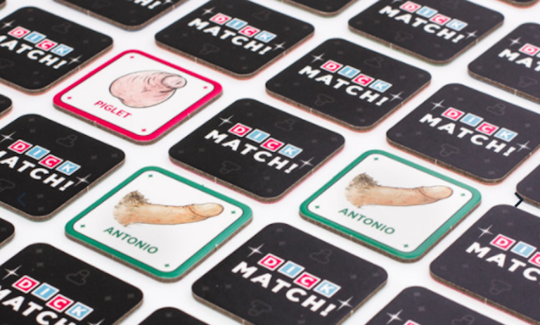 Er bestaat memory met piemels en het is het enige spel dat je met jouw vriendinnen wilt spelen