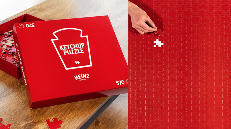 Met deze puzzel van Heinz Ketchup ben jij absoluut heel wat dagen zoet