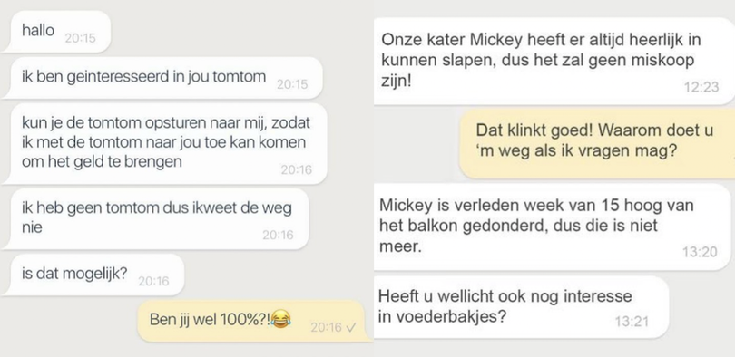 8x hilarische (en vooral vreemde) gesprekken op Marktplaats