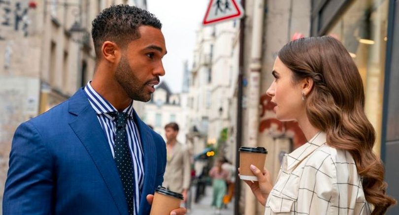 Emily in Paris met een jongen