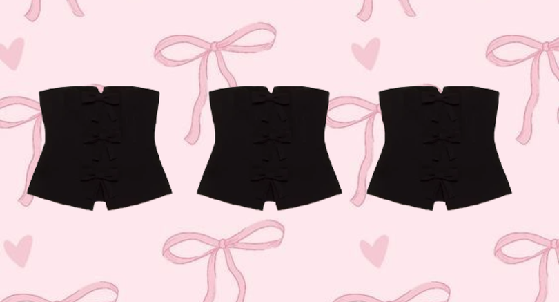 Chic en comfortabel: dit strapless bow-gilet van Costes is een must-have voor de feestdagen