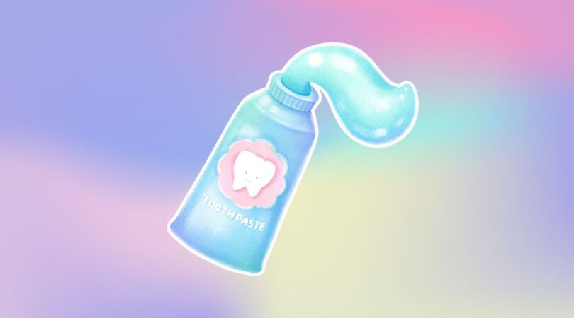 Illustratie van tandpasta.