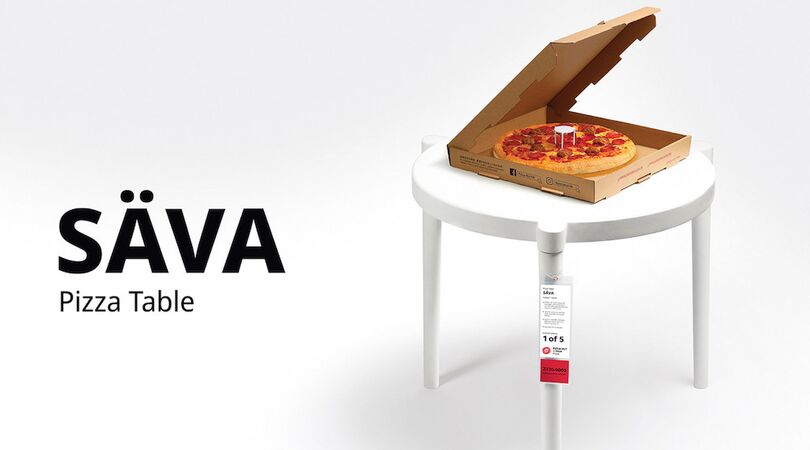 IKEA en Pizzahut komen met een pizzatafel