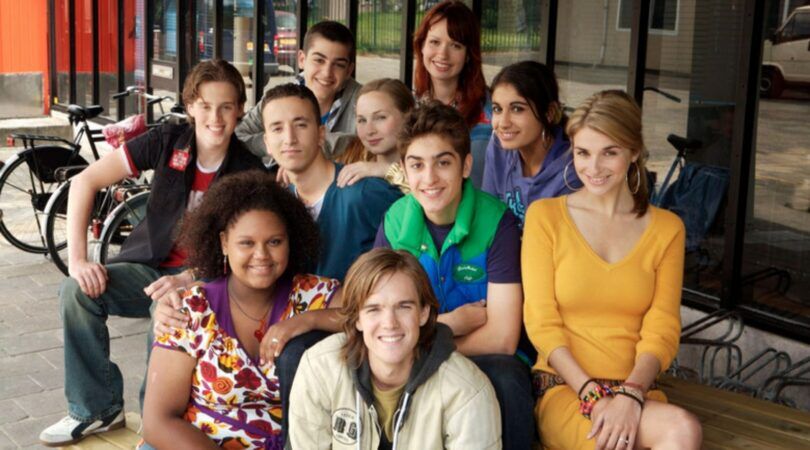 Castfoto van seizoen &eacute;&eacute;n van de serie: SpangaS.