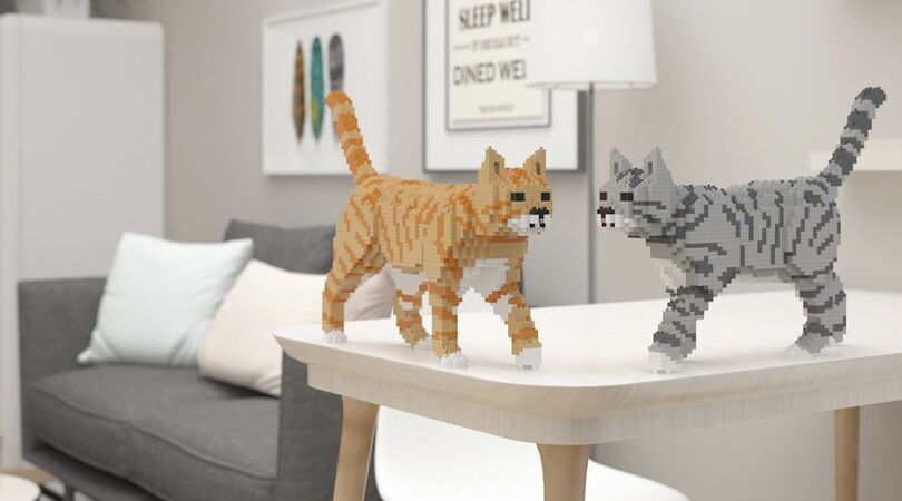 Dit wil je: je kunt nu een lego-variant van jouw kat bestellen