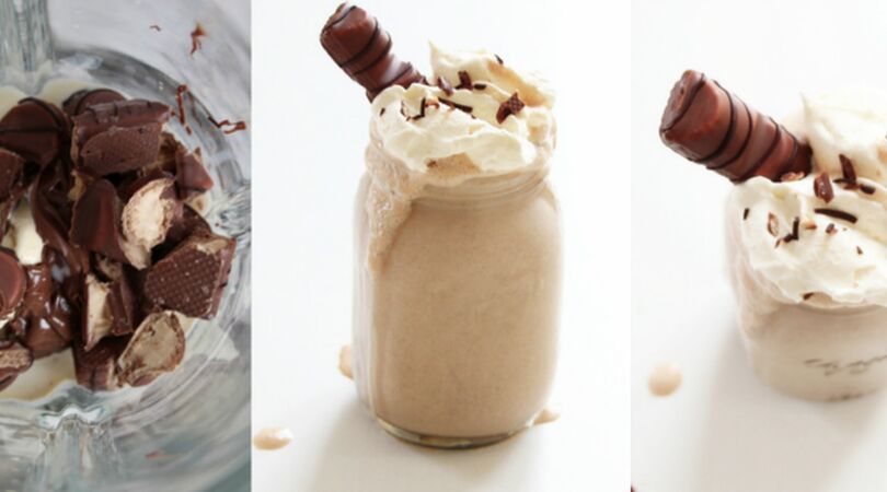 Zo maak je deze hemelse Nutella Kinder Bueno Milkshake