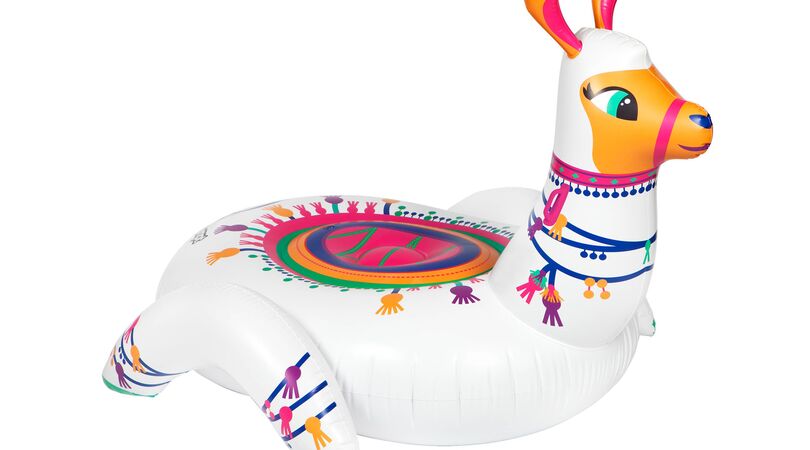 Deze zomer kun je dobberen op een alpaca luchtbed