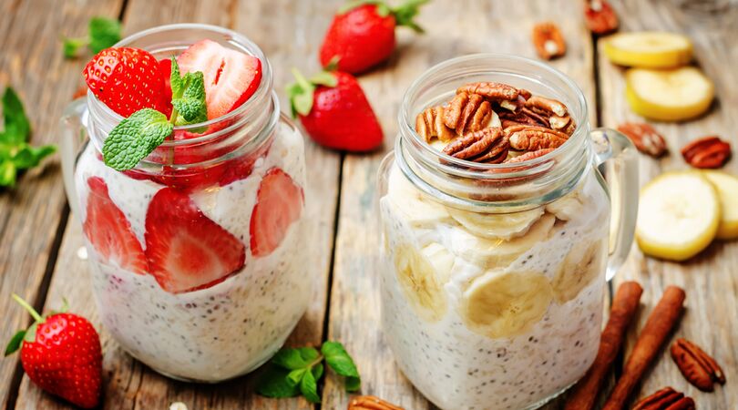 5 tijdbesparende overnight oats voor als je geen tijd hebt