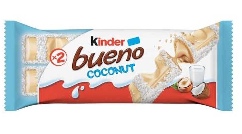 Ladies! Ren n&uacute; naar de winkel voor deze nieuwe smaak Kinder Bueno!
