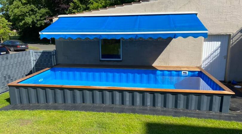 Heb jij ooit gehoord van een container zwembad in je achtertuin?