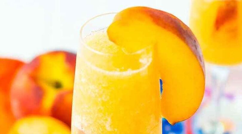 frozen peach bellini