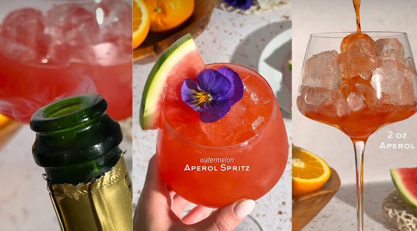 Lekkerste- Watermeloen Spritz- Cocktail