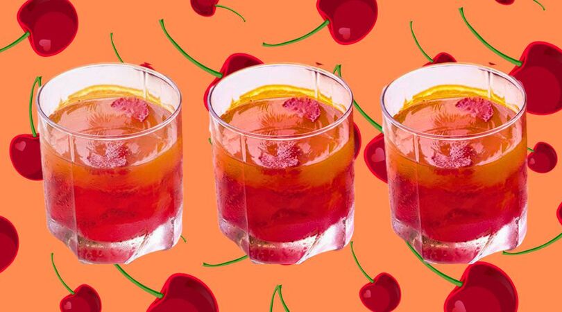 frozen cherry aperol spritz