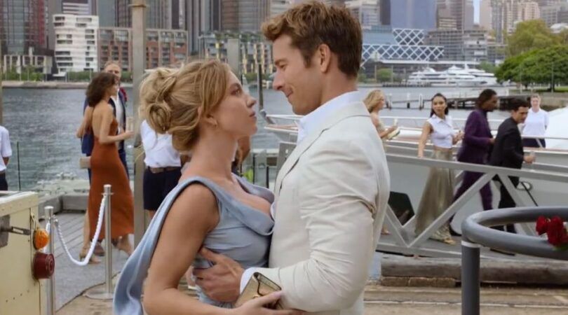 Sydney Sweeney en Glenn Powell spelen samen in Anyone But You.