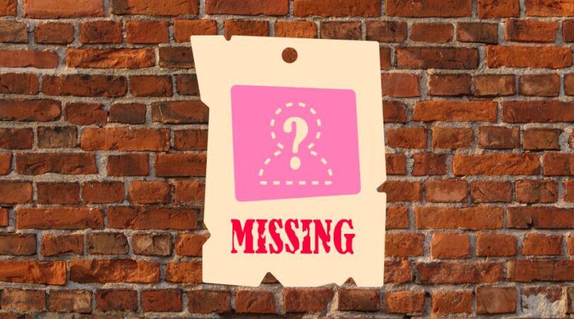 Missing poster aan de muur.