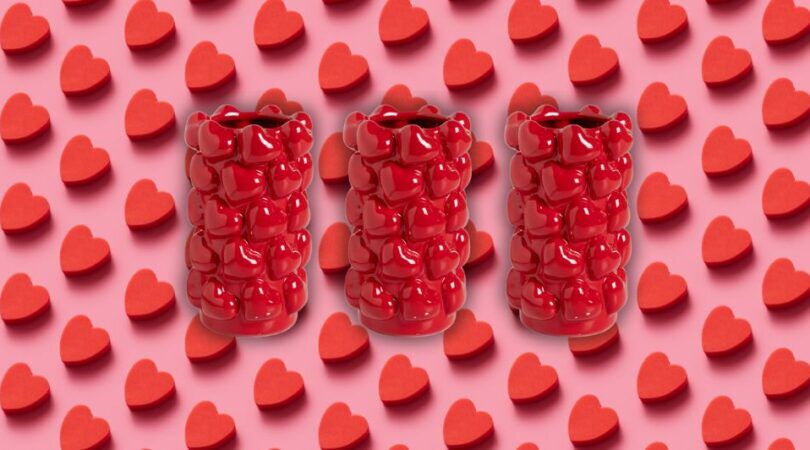 Een vaas uit de nieuwe collectie van Kwantum.