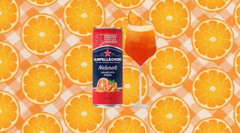 Een blike San Pellegrino.