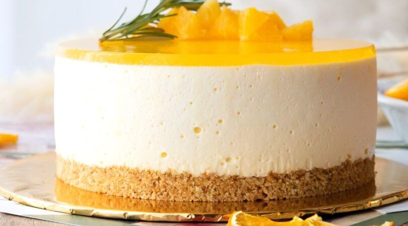 Aperol Spritz kwarktaart.