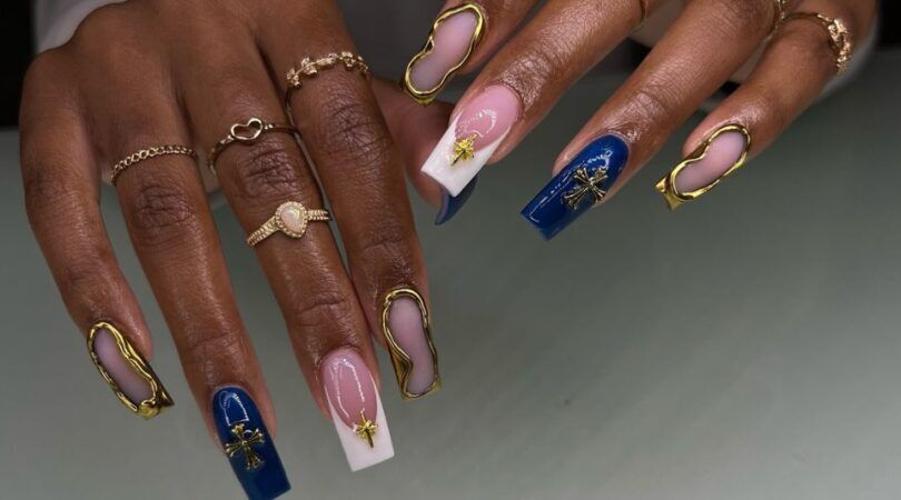 Een voorbeeld van de castlecore nails.