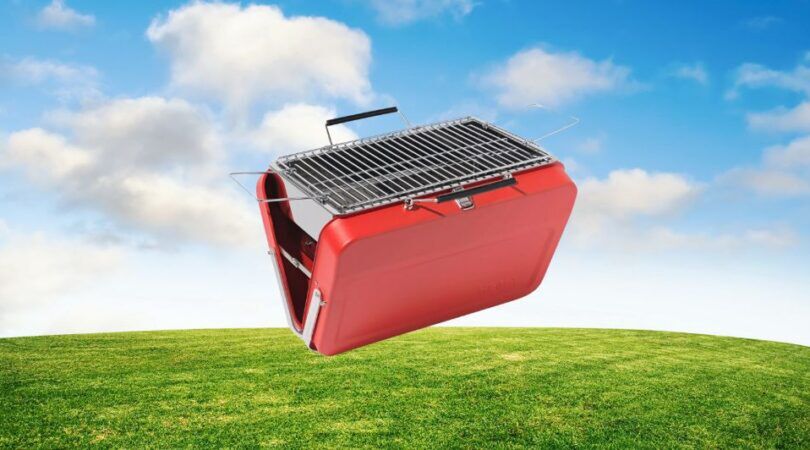 Foto van de opvouwbare barbecue van HEMA.