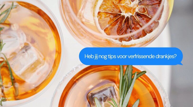 Illustratie van zomerse drankjes.