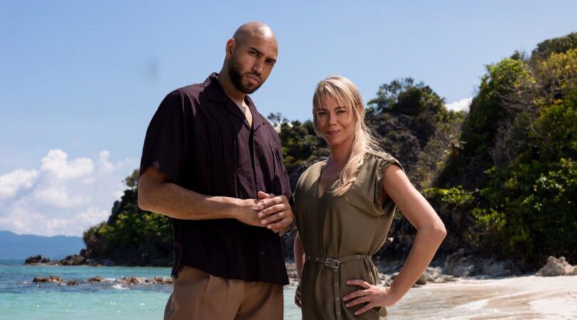 Edson en Nicolette, de presentatoren van Expeditie Robinson.
