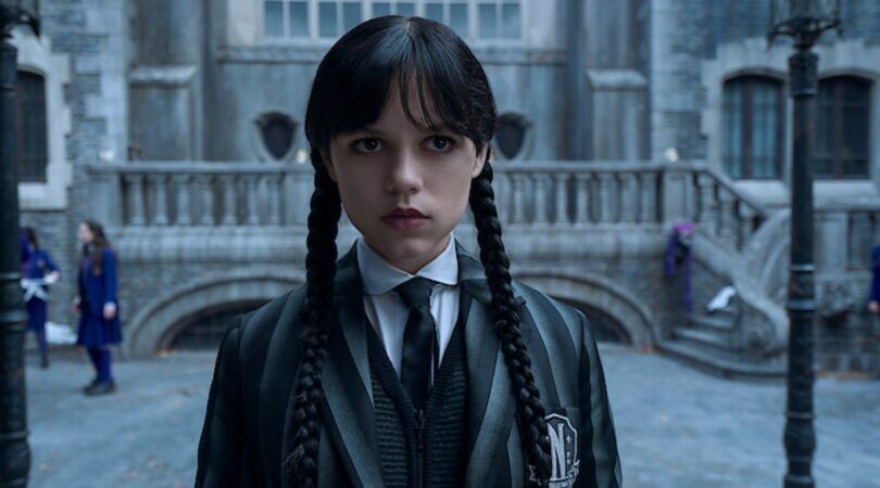 Jenna Ortega in Wednesday.