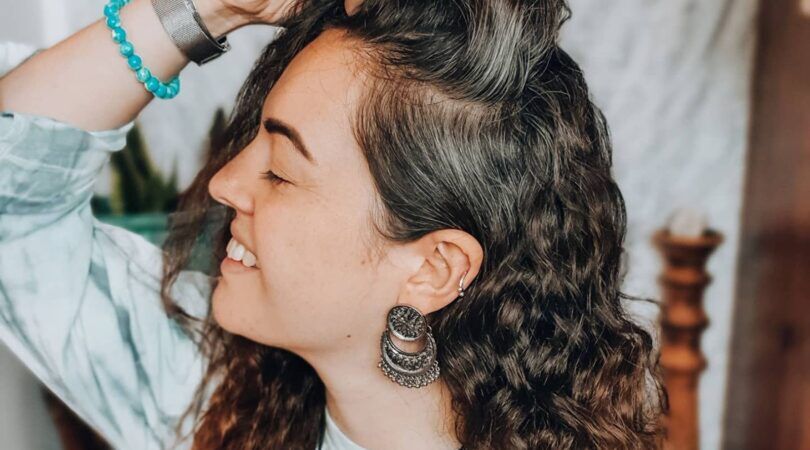 meisje met grijze haren