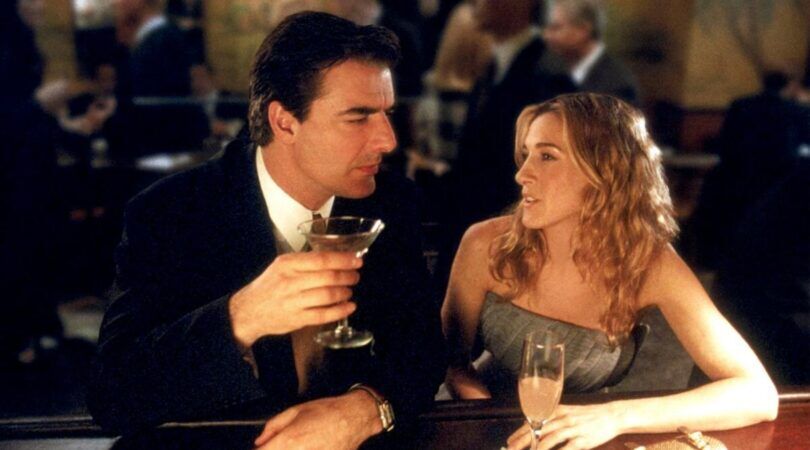 carrie en mr big samen aan tafel