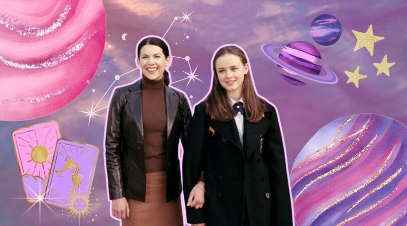 Alexis Bledel-Loren Graham-Girlmore Girls-voor-astrologie-achtergrond