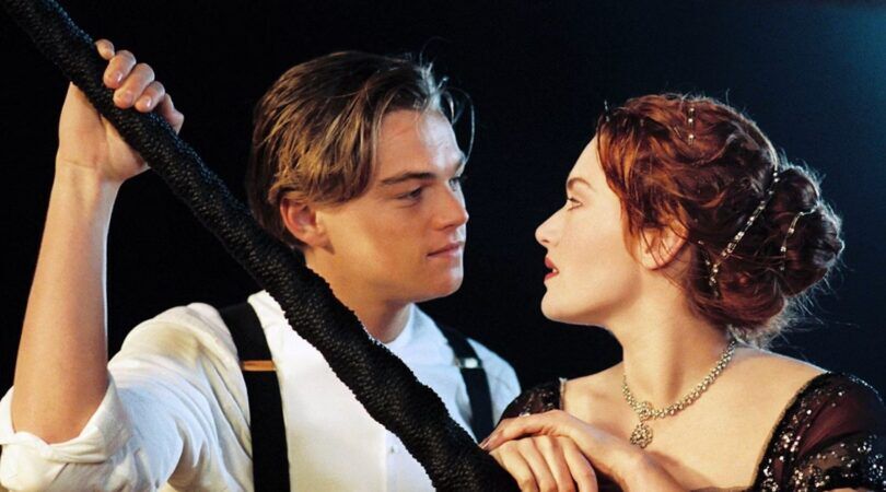 jack en rose op de titanic