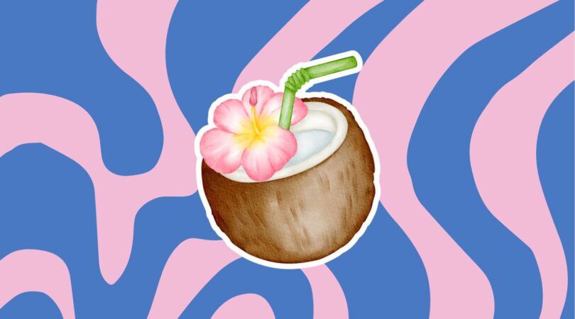 Illustratie van een kokosnoot.