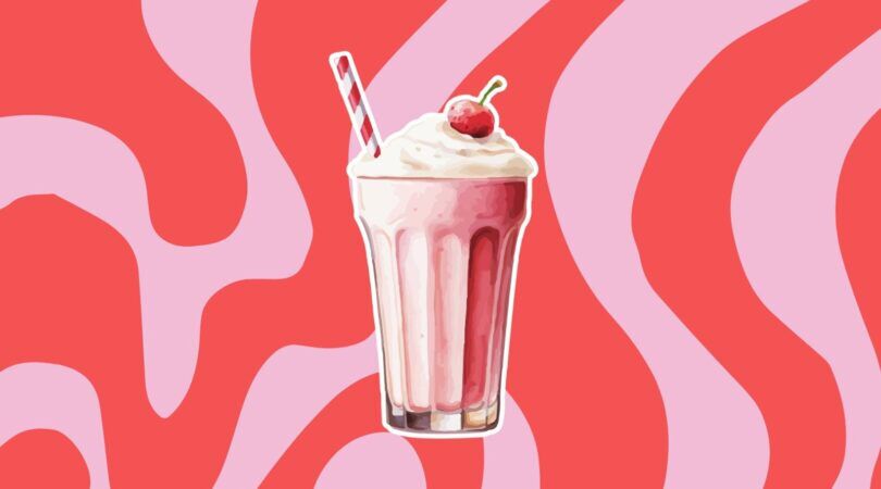 Illustratie van een milkshake.