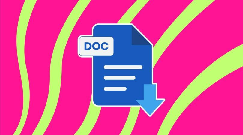 Illustratie van een Word-document.