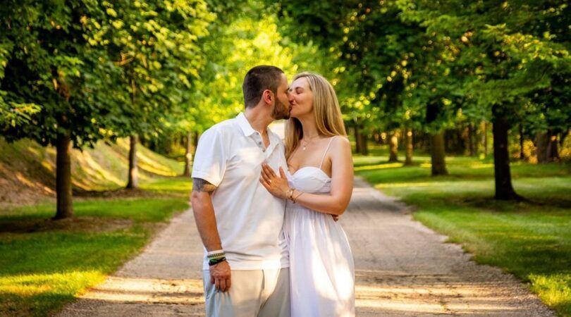 Prince Jackson en zijn verloofde.