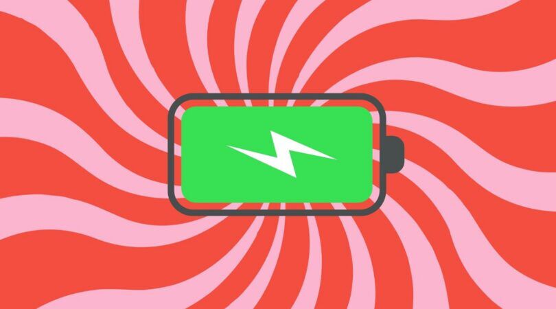 Illustratie van een opgeladen batterij.