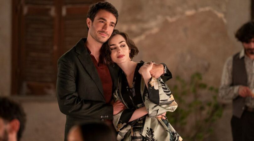 Emily en Marcello in het nieuwe seizoen van Emily in Paris.
