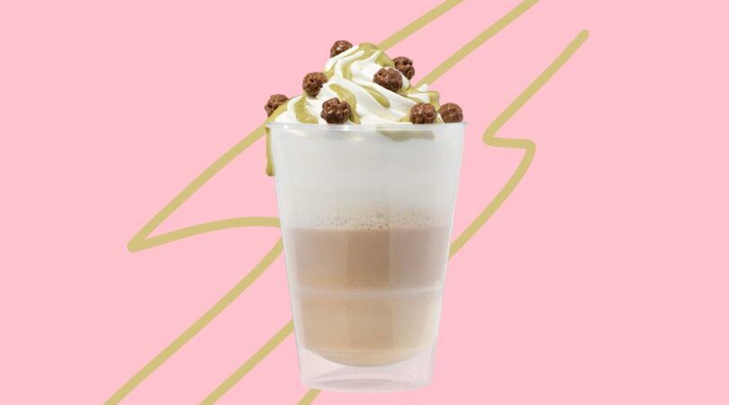 De latte macchiato pistache van HEMA.