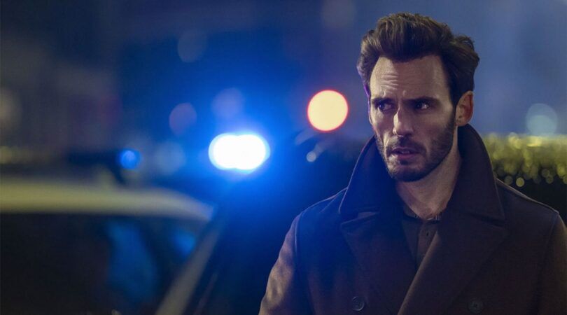 Sam Claflin in Lazarus.