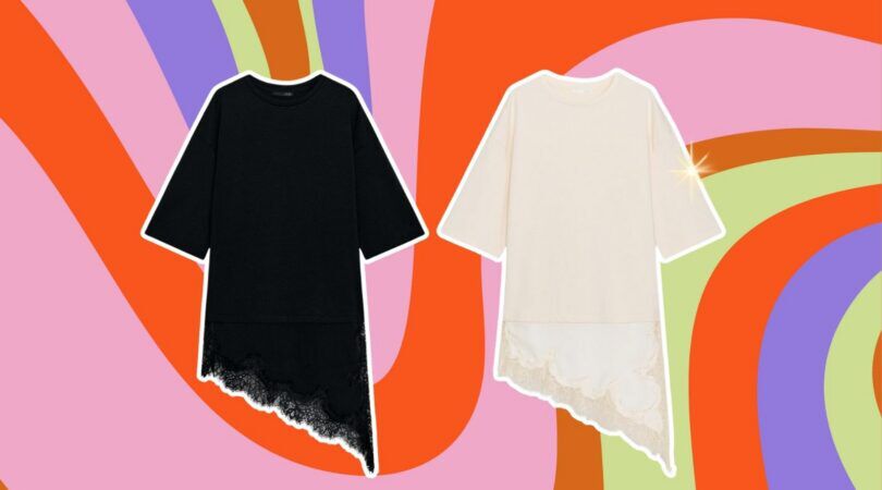 Kanten t-shirt van ZARA.